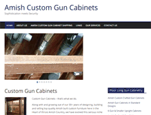 Tablet Screenshot of custom-guncabinet.com